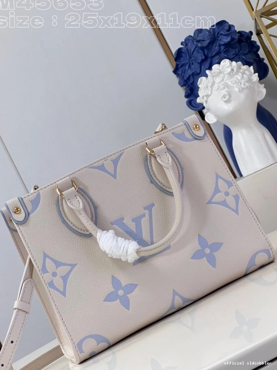 Official oldcobbler VUITTON ONTHEGO LOUIS PM-25*19*11.5cm 0712